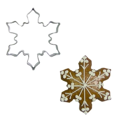 Afbeelding van BrandNewCake Uitsteker Sneeuwvlok RVS 5cm