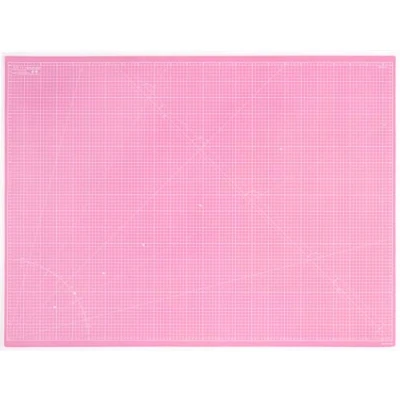 Afbeelding van Elan 5 laagse Snijmat Roze en Lila A0, Zelfhelende 3 mm Snijmat, Knutselmat met Dubbelzijdig Raster, Metrische Snijonderlegger voor Quilten, Naaien, Patchworken, Scrapbooken, enz. 120 x 90 cm