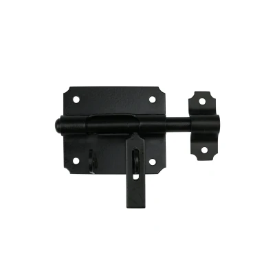 Afbeelding van Wovar Hangslotgrendel Zwart Klein 80 x 70 mm Per Stuk