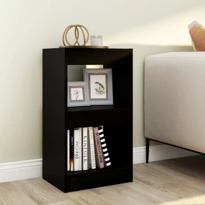 Afbeelding van Boekenkast/kamerscherm 40x30x72 cm zwart