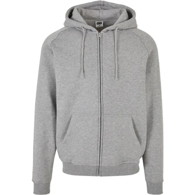 Afbeelding van Urban Classics ZIP Hoody Sweater met rits, Heren, Maat: Small, Grey