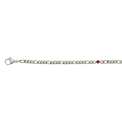 Afbeelding van Memories iXXXi Enkelbandje Zilver/Fuchsia