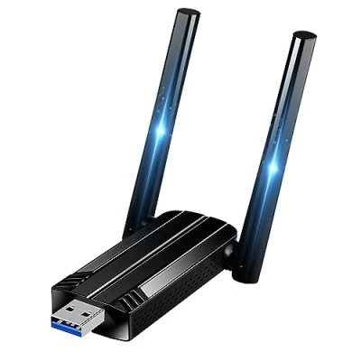 Afbeelding van Krachtige wifi stick AC1300 Mbps, USB 3.0 dual band, 2,4 G/5,8 GHz adapters voor pc/laptop/desktop/tablet, compatibel met Windows 11/10/8/7/Vista/XP, Mac OS X