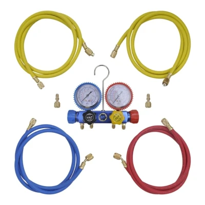 Afbeelding van Manometer 4 richtingen set in opbergkoffer