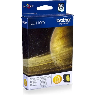 Afbeelding van Brother LC 1100Y Inktcartridge Geel