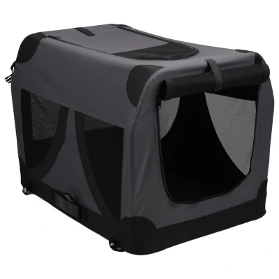 Afbeelding van Adori Reis Bench Zwart Hondenbench 51x33x33 cm