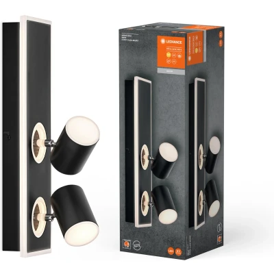 Afbeelding van LEDVANCE LED plafondspot Mars, 3 lamps, 2 spots, zwart