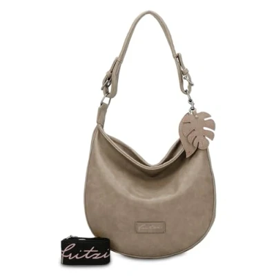 Afbeelding van Fritzi aus Preußen ECO HOBO Handtas, Dames, Maat: One Size, Mud