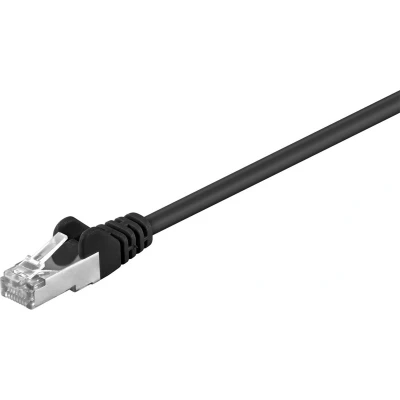 Afbeelding van Goobay CAT 5e netwerkkabel, SF/UTP, zwart, 15 m