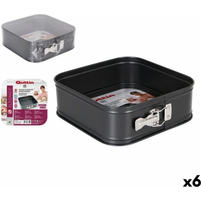 Afbeelding van Springvorm Pan Quttin Koolstofstaal Zwart 24 x 8 cm (6 Stuks)
