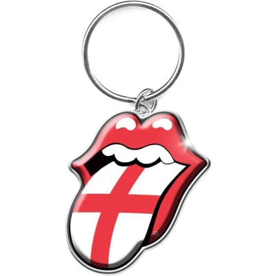 Afbeelding van The Rolling Stones England Sleutelhanger Rood/Wit