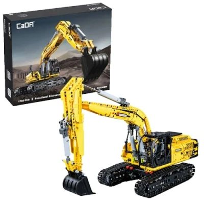 Afbeelding van CaDA C61082W Graafmachine Schaal 1:20 exclusief PowerPack