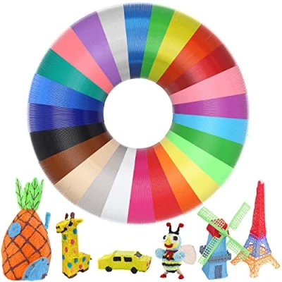 Afbeelding van PLA 3D filament voor pennen, 5 m, 1,75 mm, 25 stuks printerfilamenten, totale lengte: 125 m