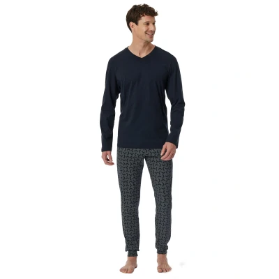 Afbeelding van Schiesser Heren pyjama Casual Essentials