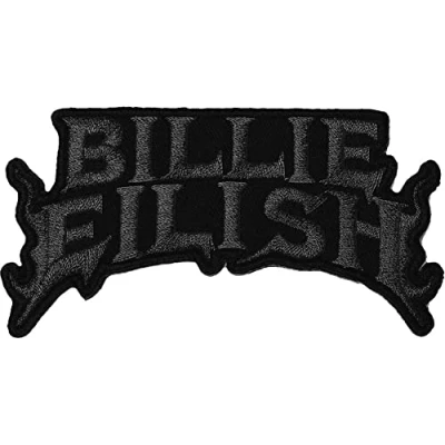 Afbeelding van Billie Eilish Patch Flame Zwart