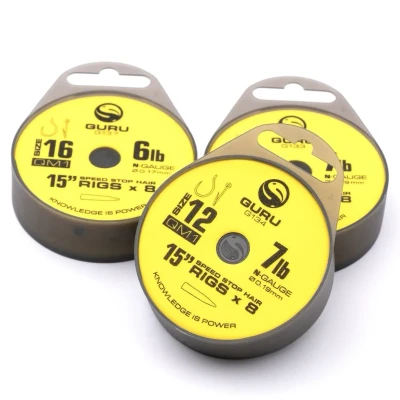 Afbeelding van Guru QM1 15&quot; Speedstop Rigs Onderlijnen Haak 12 0.19mm
