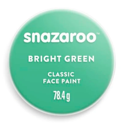 Afbeelding van Snazaroo Verf voor gezicht en lichaam, make up vermomming, kinderen volwassenen, blush 75 ml, kleur: felgroen