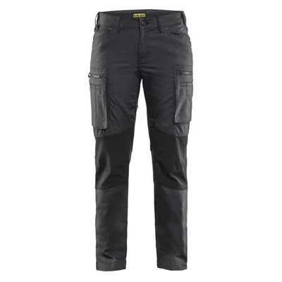 Image de Pantalon maintenance +stretch femme bleu foncé/noir Blåkläder