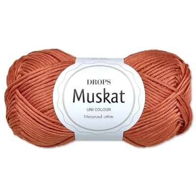 Afbeelding van Frida&#039;s Wollhaus Drops 50 g nootmuskaat katoen voor breien en haken gemerceriseerd garen 45 kleuren (81 klei)