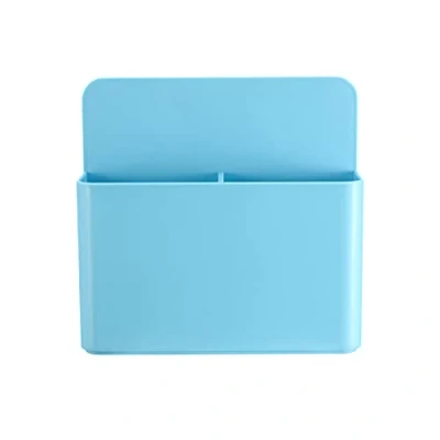 Afbeelding van luvtree Grote Capaciteit Blauw Magnetisch Krijt Houder Magnetische Koelkast Marker Locker Container Organizer Brievenhouder Penhouder