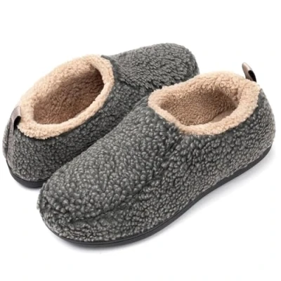 Afbeelding van RockDove Nomad Pantoffels voor heren met traagschuim, grijs.