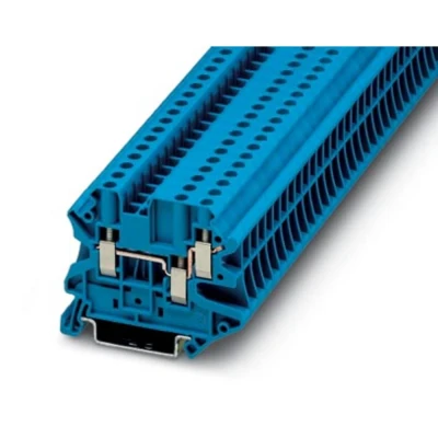 Afbeelding van Phoenix Contact UT 4 TWIN BU 3044500 Doorgangsserieklem Aantal polen: 3 0.14 mm² 6 Blauw 50 stuk(s)