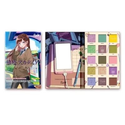 Afbeelding van Rude Cosmetics Attitude Academia MANGA.2 Eyeshadow Palette 38098 15 kleuren Matte &amp; Shimmer Oogschaduw 22 g