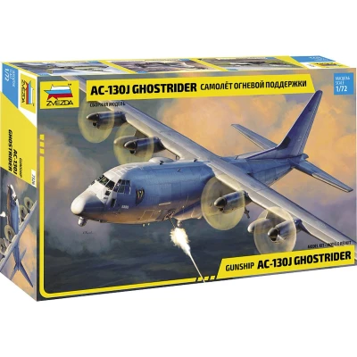 Afbeelding van 1:72 Zvezda 7326 Lockheed C 130 Hercules Gunship AC 130J Ghostrider Plastic Modelbouwpakket