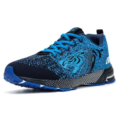 Afbeelding van ASHION Hardloopschoenen voor heren, sportschoenen, sneakers, Zwart, 39 EU