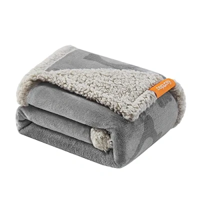 Afbeelding van Feandrea Hondendeken, waterafstotend, fleece, flanel, voor kleine en honden, katten, 101 x 73 cm, maat M, machinewasbaar, omkeerbaar, bescherming bank, bed, grijs PPB040G01