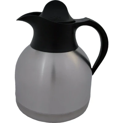 Afbeelding van Thermoskan Biaretto koffiekan 1liter roestvrijstaal zwarte dop