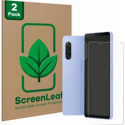 Afbeelding van ScreenLeaf Screenprotector voor Sony Xperia 10 V (Voor+Camera) Duurzame schermbescherming Folie Beschermfolie transparant (2 Stuks)