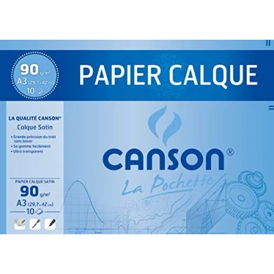Afbeelding van CANSON traceerpapierblok, DIN A3, 70/75 g/qm, 50 vellen