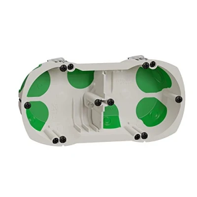 Afbeelding van Schneider Electric IMT35000 dubbele box met waterdicht systeem Ø 67 mm groen