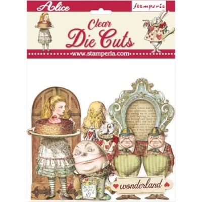 Afbeelding van Stamperia Alice Through the Looking Glass Clear Die Cuts (DFLDCP11)