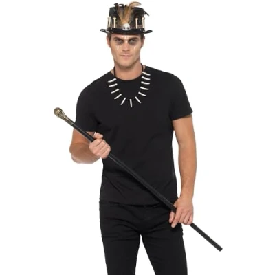 Afbeelding van Smiffys Voodoo set met verenhoed