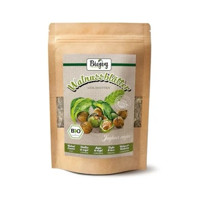 Afbeelding van Biojoy Biologische walnootbladkruidenthee (100 g), gedroogd en gesneden (Juglans regia)