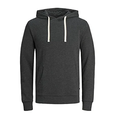 Afbeelding van JACK &amp; JONES Jjeholmen Noos capuchontrui voor heren, Grijs (Dark Grey Melange/Reg Fit)