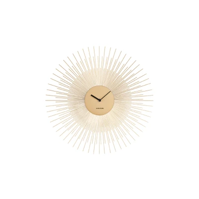 Afbeelding van Karlsson Wandklok Peony Goud Ø45cm