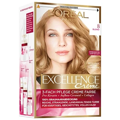 Afbeelding van L&#039;Oreal Excellence Creme Haarverf 8 Lichtblond