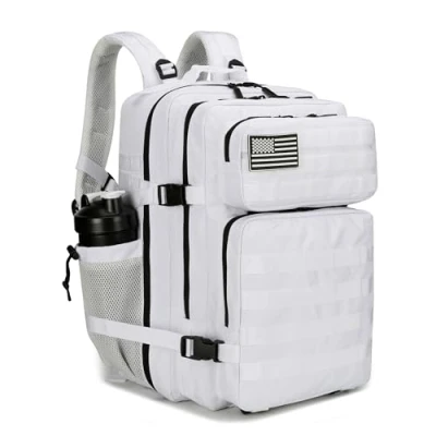 Afbeelding van Lovelinks21 45 liter tactische aanvalsrugzak met Molle waterdichte rugzak voor rugzakken, Wit., Dagrugzak