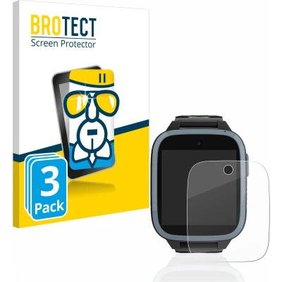 Afbeelding van BROTECT Screenprotector voor Xplora XGO3 / Kidzi Let&#039;s Go Folie Beschermfolie Beschermglas transparant (3 Stuks)