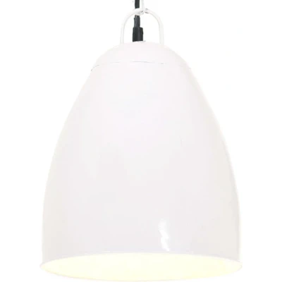 Afbeelding van Hanglamp industrieel rond 25 W E27 32 cm wit