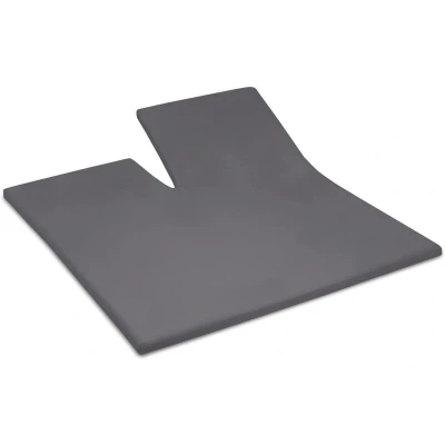 Afbeelding van Cinderella Weekend Topper hoeslaken met split 180x210 cm tot 15 matrashoogte 100% Katoen Antraciet