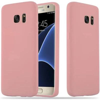 Afbeelding van Cadorabo Hoesje geschikt voor Samsung Galaxy S7 in CANDY ROZE Beschermhoes gemaakt van flexibel TPU silicone Case Cover