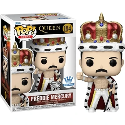 Afbeelding van Funko Freddie Mercury King (Glitter) Pop! Rocks Queen Figuur 9cm