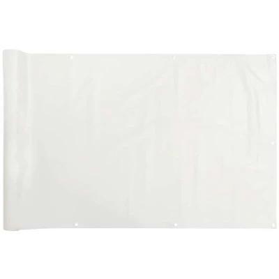 Afbeelding van Tuinscherm 600x75 cm PVC wit
