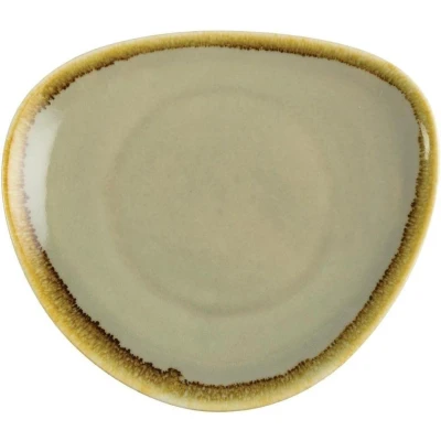 Afbeelding van Olympia Kiln driehoekige borden mosgroen 16,5cm (6 stuks)