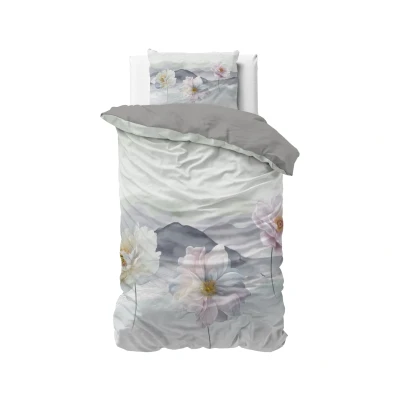 Afbeelding van Dekbedovertrek 1 Persoons 140x200 Sleeptime Microvezel Grijs