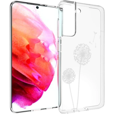 Afbeelding van iMoshion hoesje Geschikt voor Samsung Galaxy S21 FE Siliconen Design Wit / White Marble